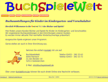 Tablet Screenshot of buchspielewelt.de